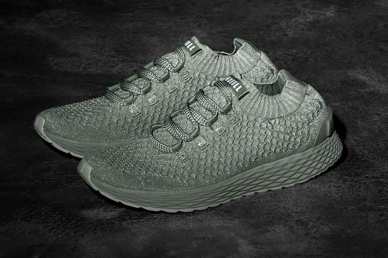 Men's Nobull Seafoam Reflective Knit Running Shoes Mint | SG X2031Y